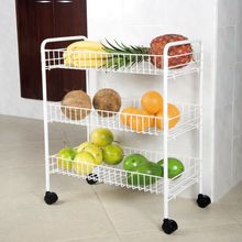 Organizador tres canastas con ruedas color blanco Rejiplas