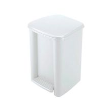 Basurero Con Pedal 8L Blanco Step On