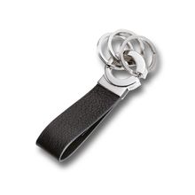 Llavero Lazo de Cuero Key Clic Negro Troika