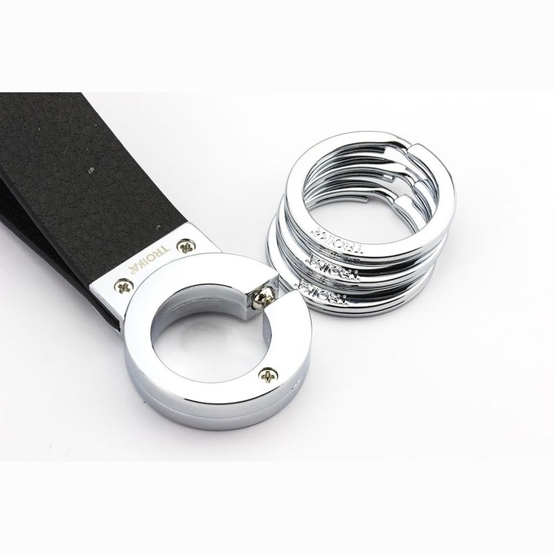 Llavero-Lazo-de-Cuero-Key-Clic-Negro-Troika-4-6039