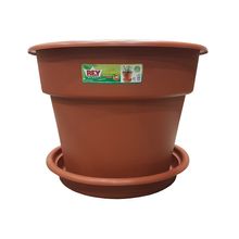 Maceta Dura Kotta Redonda con base ReyPlast