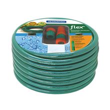 Manguera para jardín flexible y reforzada 20m color verde 2 Acces. Tramontina