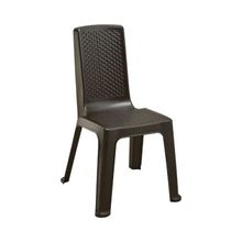 Silla plástica ETERNA sin brazos wengue Rimax