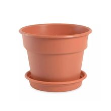 Maceta dura Kotta redonda #8 c/base Reyplast
