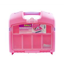 Caja organizadora maleta rosa vanity