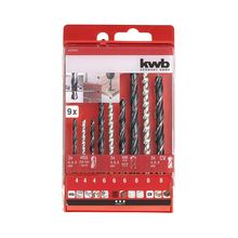 Set d/brocas hss concreto/madera 9 pzas