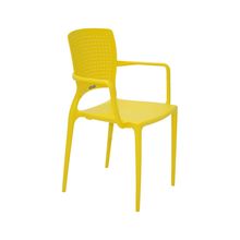 Silla SAFIRA con brazos color Amarillo Tramontina