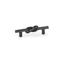 Jalador de metal negro mate 3 pulg.