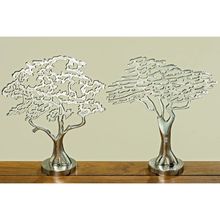 Arbol decorativo plateado 32cm