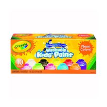 Caja de 10 Pinturas Lavables Neon Crayola