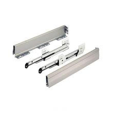Sistema p/ cajones Moovit Matrix acero inoxidable 92/500mm. 50 kg