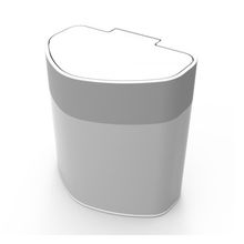 Basurero de cocina Plástico 5L color Blanco Prat-K