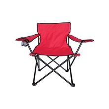 Silla de camping plegable rojo c/poza vaso