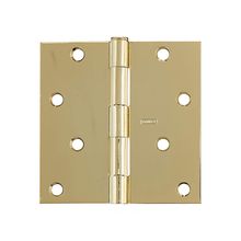 Bisagra residencial cuadrada Rp741 4"x4" laton brillante
