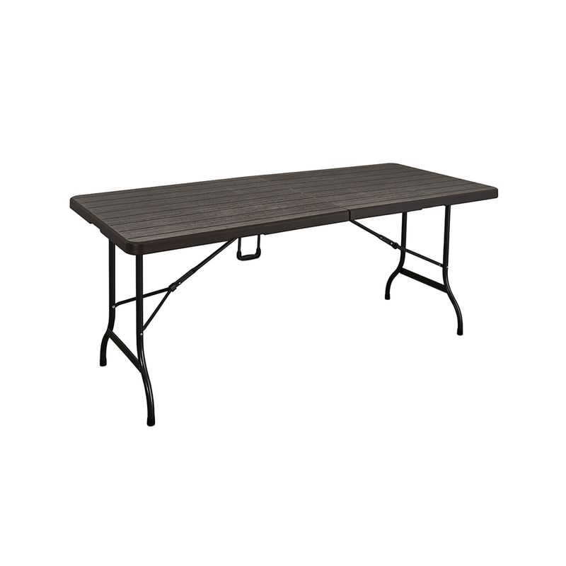 Mesa Plegable 180 cm café