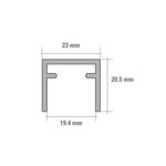 Riel-de-canal-pista-simple-CD-50-3m-Ducasse-2-14081