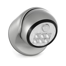 6-LED Pórtico Sensor Movimiento color Plata