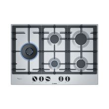 Placa Encimera 5Q Acero Inox 75 cm PCS7A5B90 Bosch