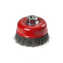 Grata copa de acero trenzado 0.35mm x 100mm m14