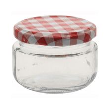 Bote de cristal con tapa de metal 140ml