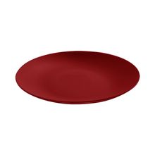 Plato llano cozy color rojo