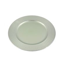 Porta plato plateado 33cm