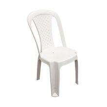 Silla trenzada sin brazos color Blanco
