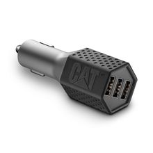 Adaptador USB triple para Vehículo color Gris