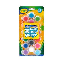 Pintura de colore lavables con pincel 18pzas