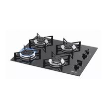 Cocina empotrar 4Q llama normal GLP vidrio Negro Fischer