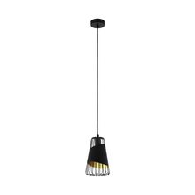 Lámpara Colgante AUSTELL color Negro 16.5cm 1 luz 60w