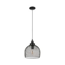 Lámpara colgante STRAITON color Negro 1 luz 60w