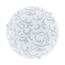 Plafón circular MARS color Blanco decorado 1 luz 60w