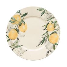 Plato Raso Arcilla de Acuarela Limón