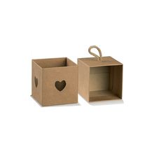 Caja diseño Corazón 8x8x8cm