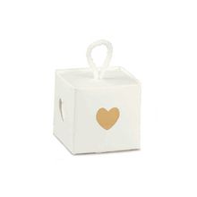 Caja Deco Corazón 5x5x5cm Blanco