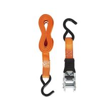 Cinta de amarre con trinquete 15'X1" 500lb naranja 4u
