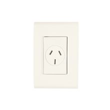 Placa Tomacorriente/Enchufe 2polos+tierra 10a/250v