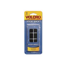 Sujetador Adhesivo Cuad Sb 2.2cm Negro 12U