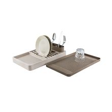 Escurridor de platos de plástico flat Gris Cálido + Gris Claro