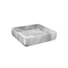 Jabonera Blanco Marmolado Cube