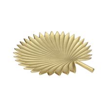 Adorno de hoja dorada 38x41x4cm