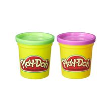 Play Doh pack de 2 un: morado y verde