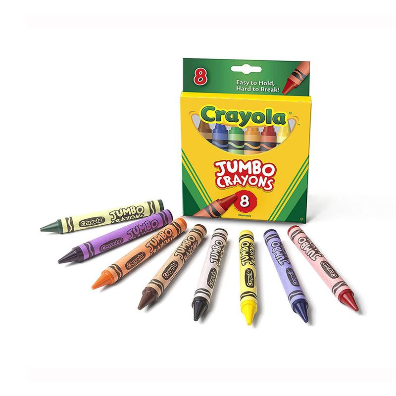  Crayolas lavables de Crayola, grandes, 8 colores por