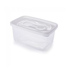 Recipiente clic rectangular 1.2l blanco