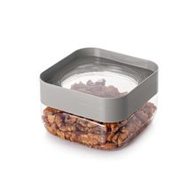 Contenedor para alimentos cuadrado gris 510ml