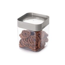 Contenedor para alimentos cuadrado gris 1.28l