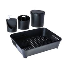 Set organiza tu fregadero 4pzas color Negro