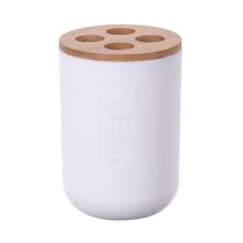 Porta cepillo blanco Bamboo