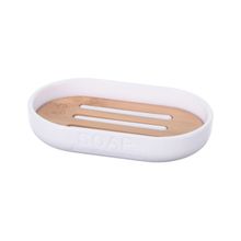 Porta jabón blanco Bamboo